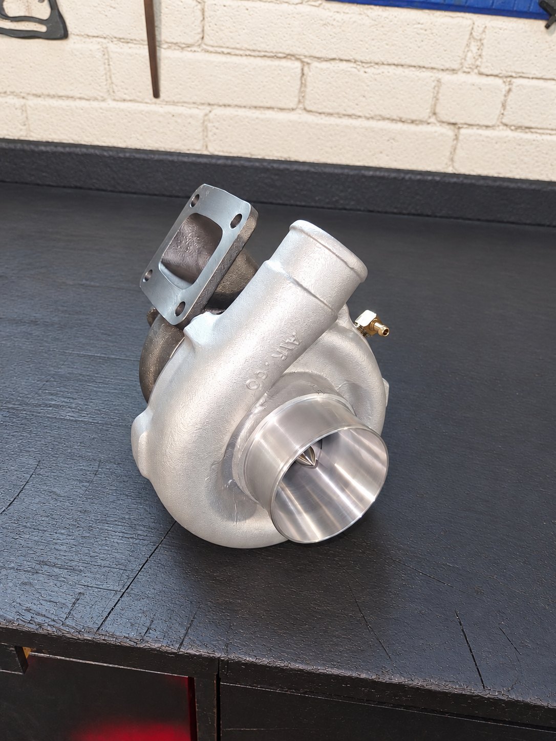 New turbocharger on the workbench